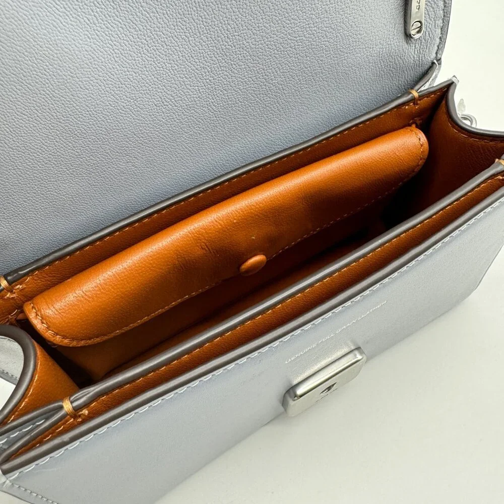 COACH Bandit Luxe full grain leather crossbody bag- Blue - Picture 6 of 13